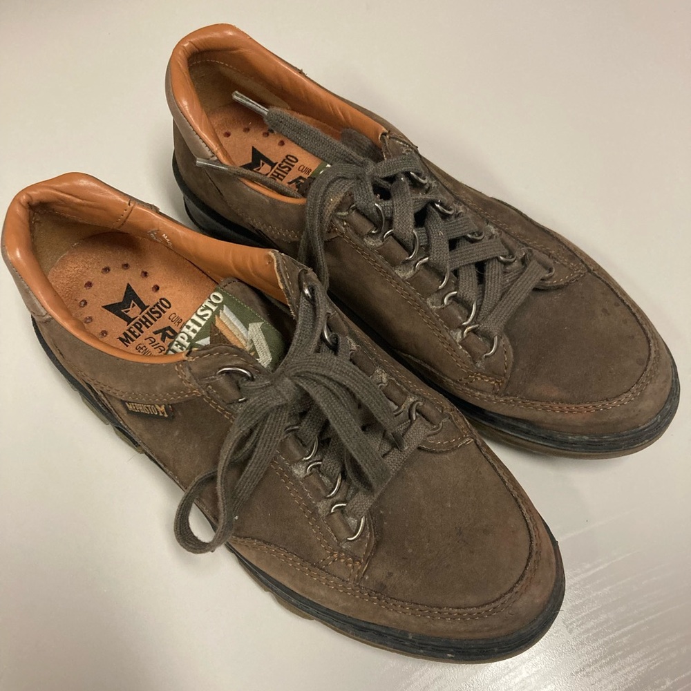 Mephisto Dark Brown Leather Sneakers Women’s 7